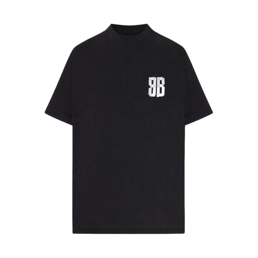Balenciaga Women Glitter Tape T-Shirt – Loose Fit